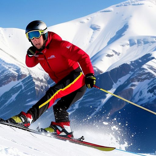 高山滑雪比赛中的勇敢表现：克服恶劣条件的勇士